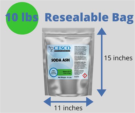 Soda Ash 10 Lbs - Tie Dye – Sodium Carbonate Washing Soda - Stain ...