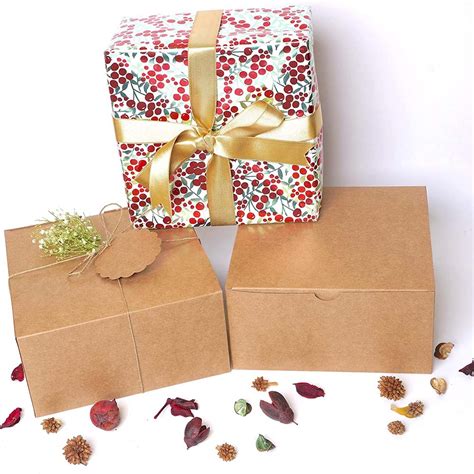 Buy Kraft Gift Box, Pack of 10/20 | Eco-Friendly Gift Packaging Box ...
