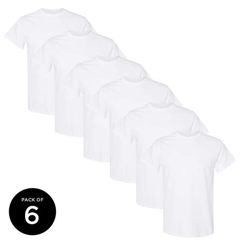 Gildan Men T-Shirts Value Pack White Shirts for Men - Single OR Pack of ...
