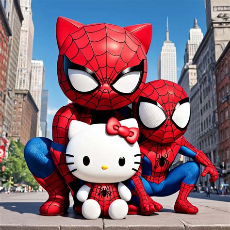 [100+] Hello Kitty And Spiderman Wallpapers | Wallpapers.com