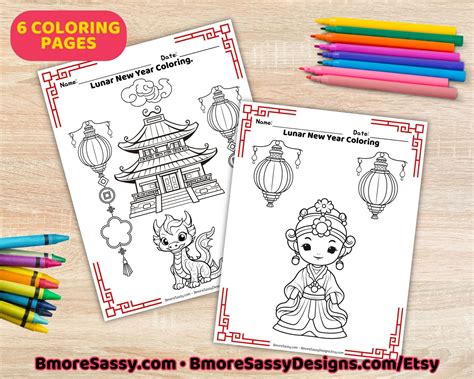 Chinese New Year Printable Bundle for Kids- Year of the Dragon ...