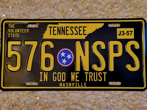 Tennessee 576 NSPS License Plate – NASHVILLE STEAM