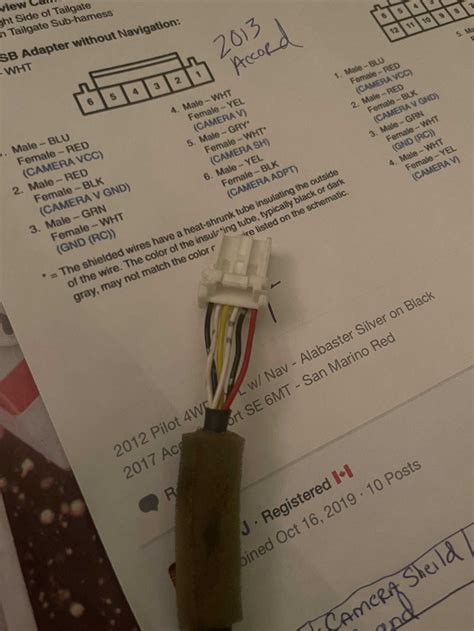 Image result for Rear View Camera Pinout Colors