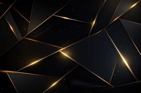 Gold holographic dark patern web design background | Premium Photo