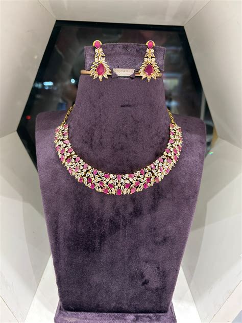 CZ NECKLACE – Sujatha Gold Covering Works