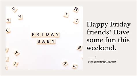 130+ Perfect Friday Captions for Instagram in 2024 - InstaFbCaptions ...