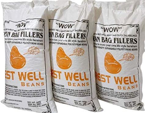 Rest Well Beans for Bean Bag Filling (White, 1.5 kg) : Amazon.in: Home ...