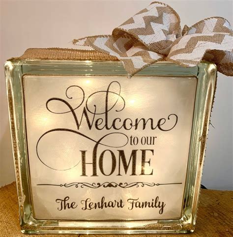 Welcome to Our Home, Personalized House-warming Gift, New Home Decor ...