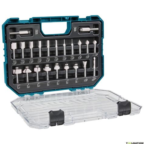 Makita Accessories D-74778 Router set 8mm 22-piece in plastic case