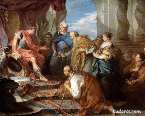 约瑟把父亲和兄弟们领到法老面前 - 弗朗索瓦·布歇 - 画园网