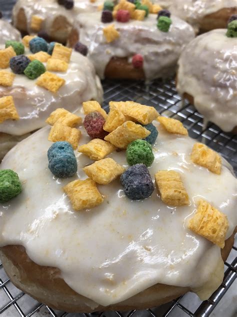 This is going to be my captain crunch donut. It also has captain crunch ...