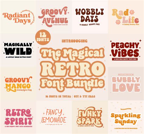 Retro Fonts, Wedding Font, Christmas Font, Bundle Font, Bold Font ...