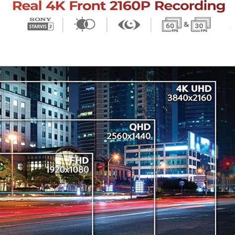 Thinkware U3000 Pro front 4K UHD, Rear 2k Dual Channel Sony Starvis 2 ...