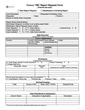 Fillable Online TRX MIS Report Request Form.PDF Fax Email Print - pdfFiller