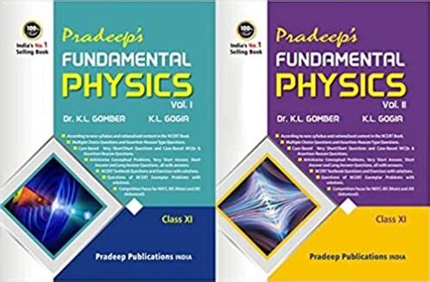 Pradeep's Fundamental Physics ( Vol.1 & 2 ) for Class 11 [Examination ...