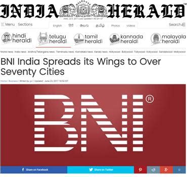 BNI India's Media Coverage - Company News & Announcements | English (IN)