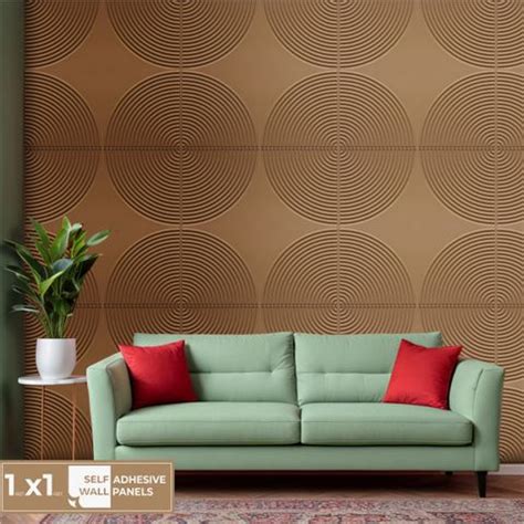 Decoraids Self Adhesive PVC Wall Panel Elegant Lines Wall Panels 1x1 Ft ...