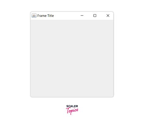 Java JFrame 的图像结果