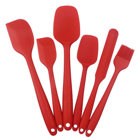 MagicXflow Mini Silicone Spatulas,Rubber Spatula Set Small Heat ...