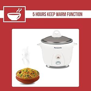 Buy Panasonic Sr-G06 0.6 Liter 300-Watt Automatic Rice Cooker ...