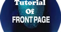 MS- Frontpage 2000 Tutorial