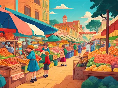 Go to the Market Cartoon 的图像结果