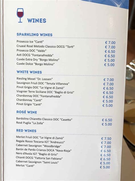 MSC drink packages and menus the ultimate guide 2024 - Cruising With Kids