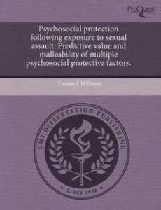 Psychosocial Protection Following Exposure to Sexual Assault ...