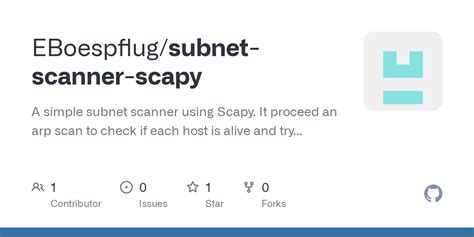 Subnet Scanner 的图像结果