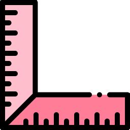 Square ruler - Free education icons