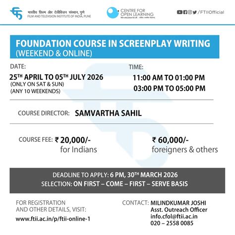 Online Courses | FTII