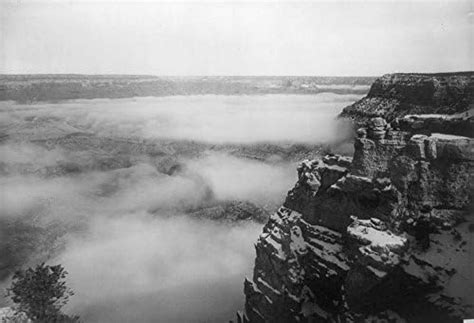 Grand Canyon C1905 Nfog Over The Grand Canyon in Arizona Near The El ...