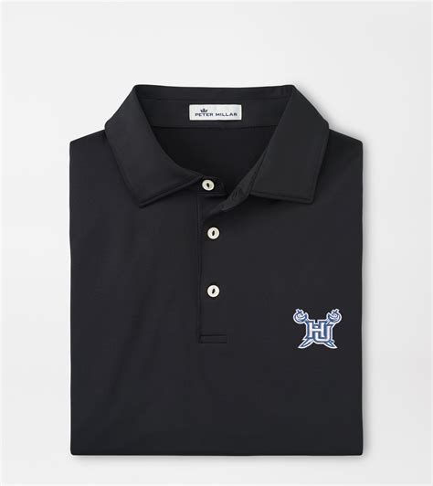 Hampton University Solid Performance Jersey Polo (Sean Self Collar ...