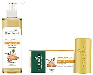 Buy Biotique Almond Oil Ultra Rich Body Wash, Botanical Extracts, 200ml ...