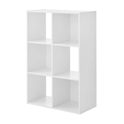 Mainstays 6-Cube Storage Organizer, White - Walmart Business Supplies