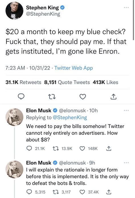 Stephen King se agarró con Elon Musk