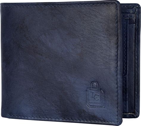 Buy tZaro Pure Leather Men's Wallet (Black & Blue) at Amazon.in