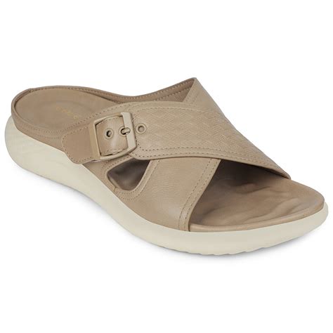 Buy Healers Cream Casual Flat Sandal For Women ZQ-DM-02 By Liberty