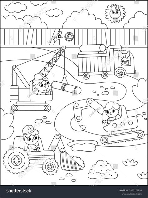 Construction Site Coloring Pages [2025]