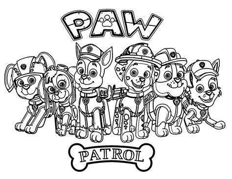 Free Coloring Pages Of Paw Patrol Coloring Pages