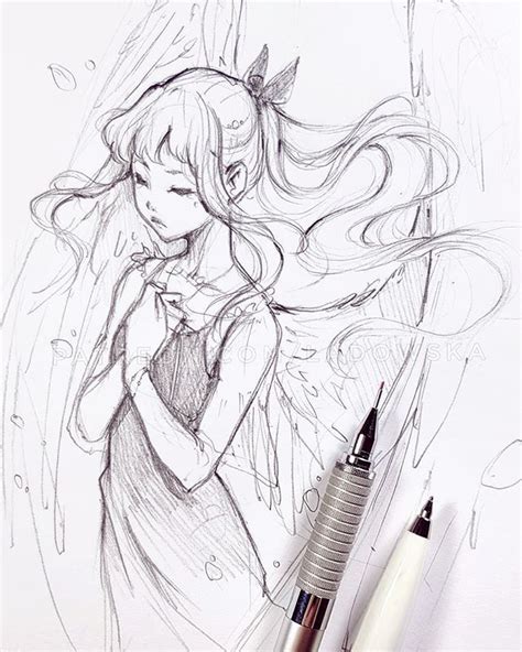 铅笔动漫人物插画作品欣赏,铅笔手绘漫画人物插画 - 高光网