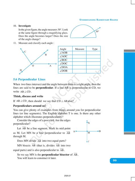 Understanding Elementary Shapes - NCERT Book of Class 6 Mathematics