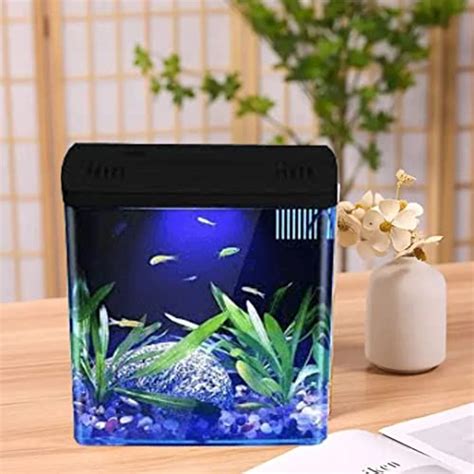 Petzlifeworld Mini Square Shape Aquarium Small Desktop Home Decortive ...