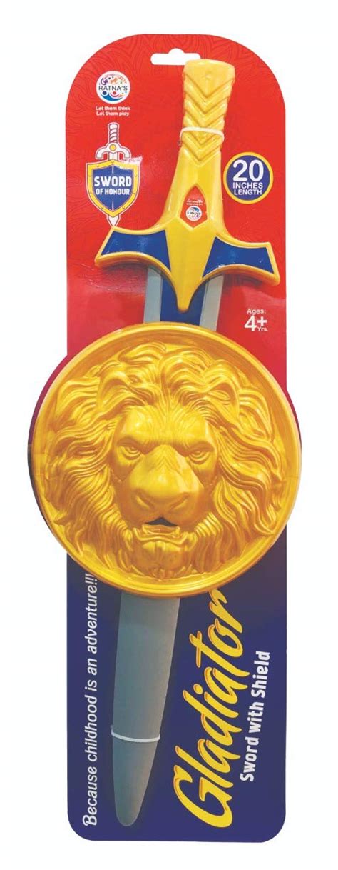 Ratna's Gladiator Sword with Shield for Kids, Pretend Play Toy for Kids ...