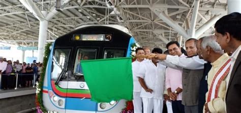 Hyderabad Metro Rail from Ameerpet to LB Nagar flagged off - Photos ...