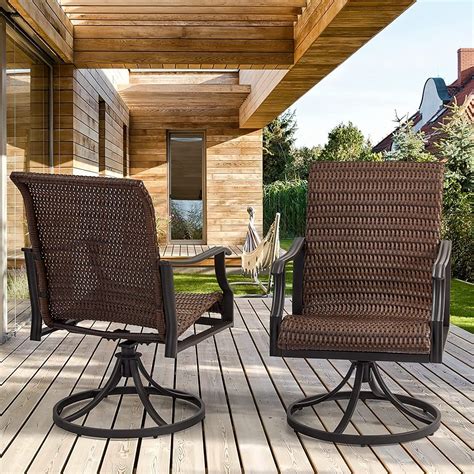 Outdoor Patio Wicker Swivel Chairs at Joshua Freeman blog