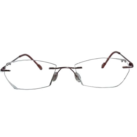 Luxury Pink Rimless Hexagonal Glasses with Design Stone – Glasses India ...