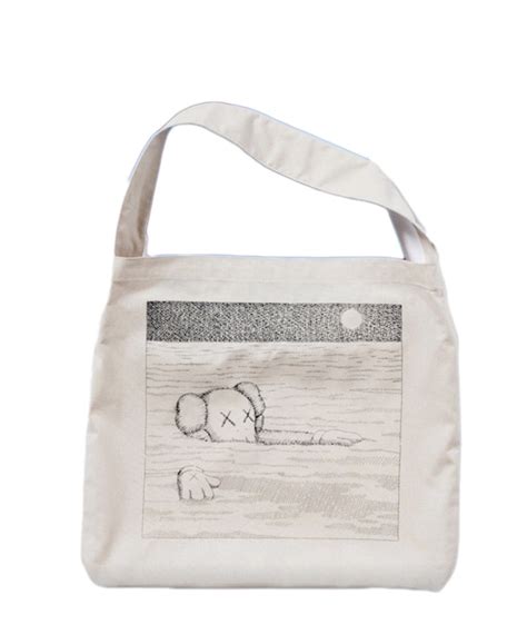 Kaws X Uniqlo Artbook Cover Tote Bag Natural Price in India | Culture ...