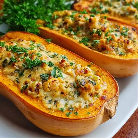 Double Stuffed Butternut Squash – Easy & Healthy Recipe