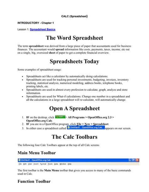 Calc Tutorial 的图像结果